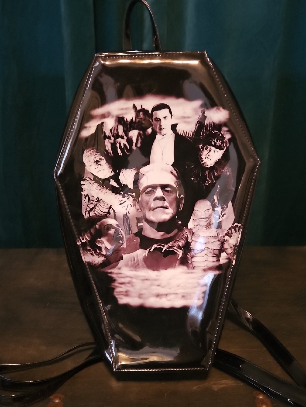 Rock Rebel Universal Monsters Coffin Mini Backpack
